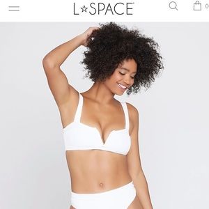 lspace swim top-ribbed lee lee bikini top